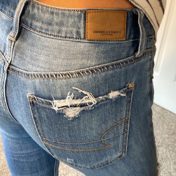 American Eagle distressed button up 00 short - Picture 6 of 11